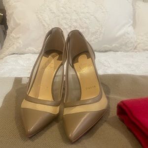 Christian Louboutin heels size 37 with sole protectors